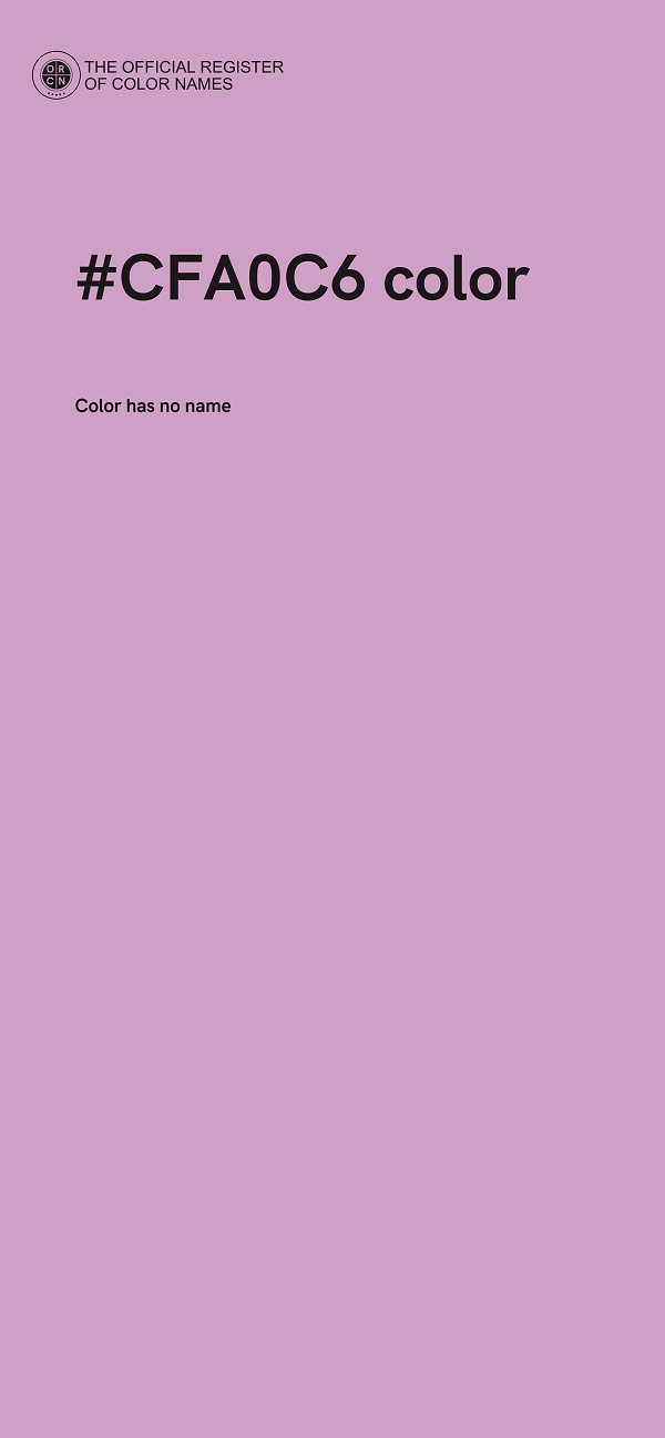 #CFA0C6 color image