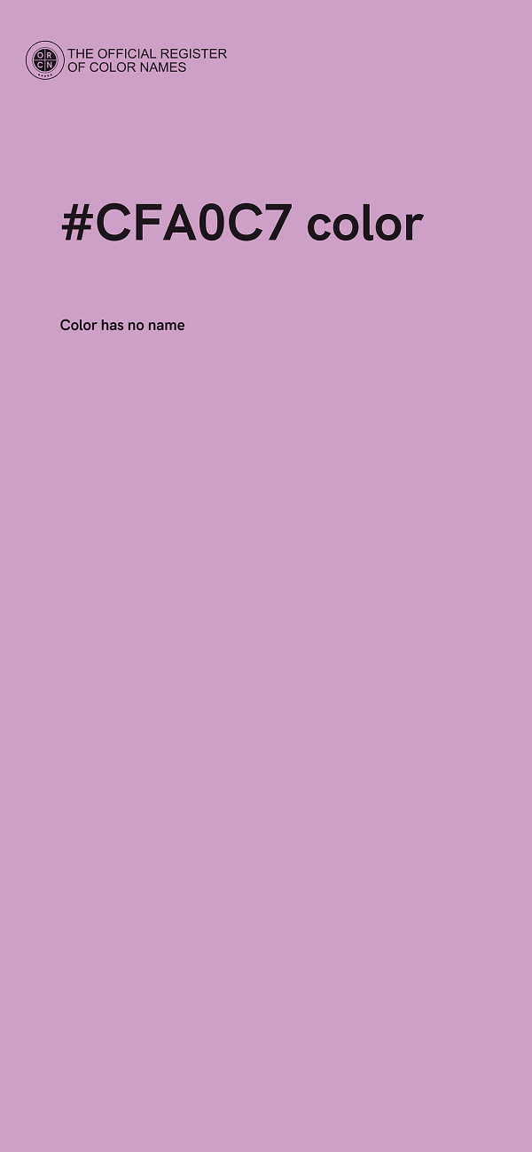 #CFA0C7 color image