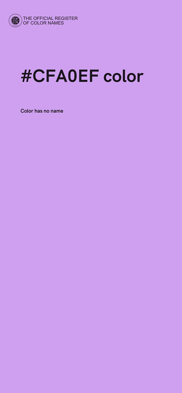 #CFA0EF color image