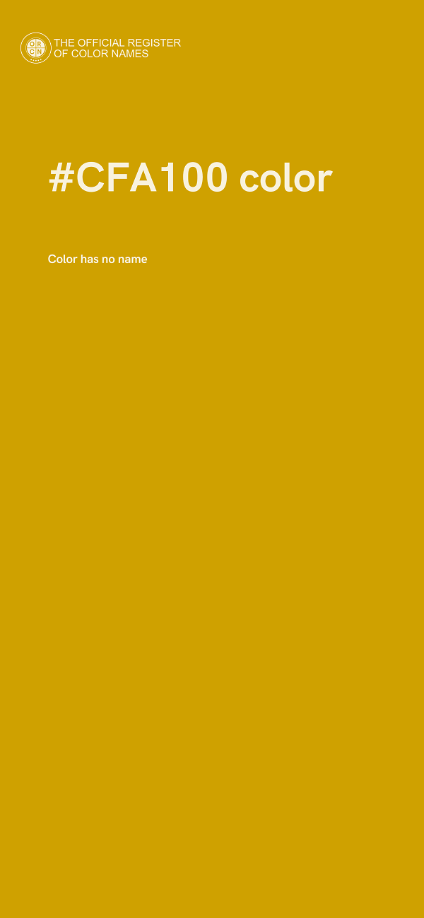 #CFA100 color image