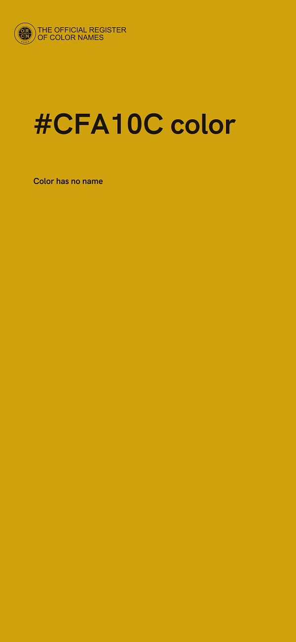 #CFA10C color image