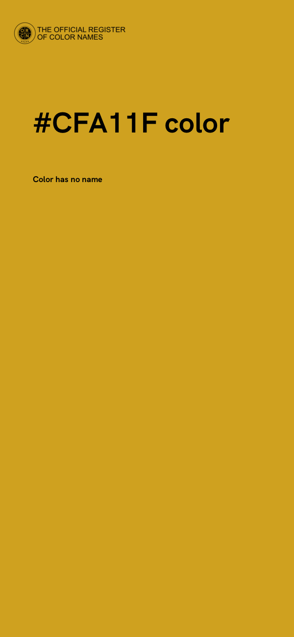 #CFA11F color image