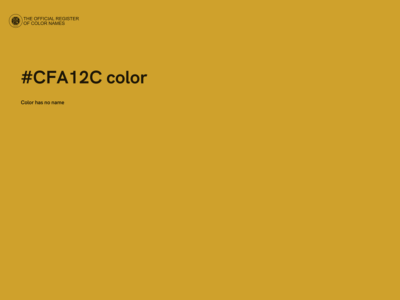 #CFA12C color image