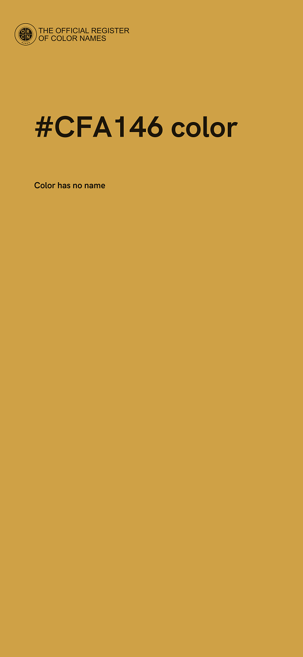 #CFA146 color image