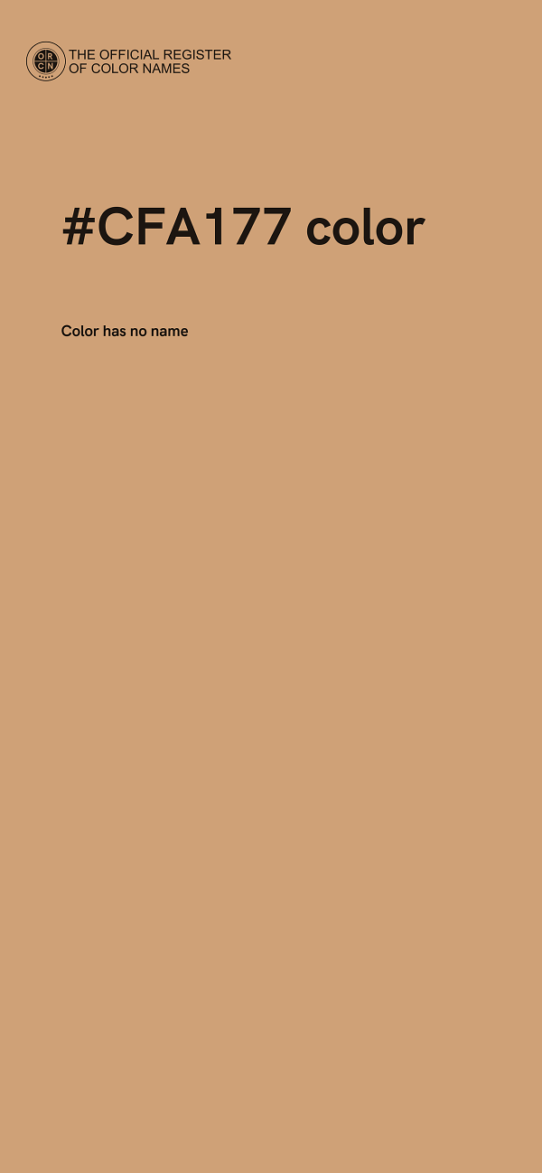 #CFA177 color image