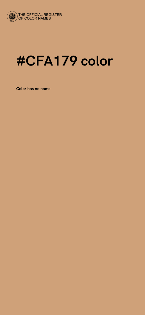 #CFA179 color image