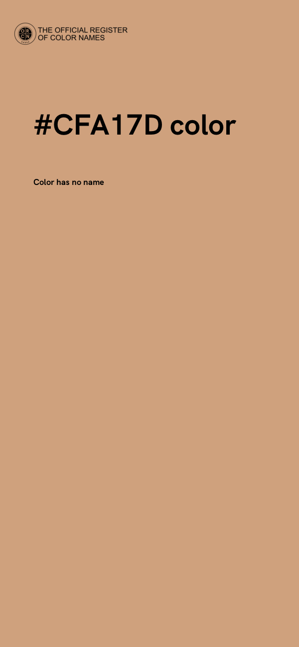 #CFA17D color image