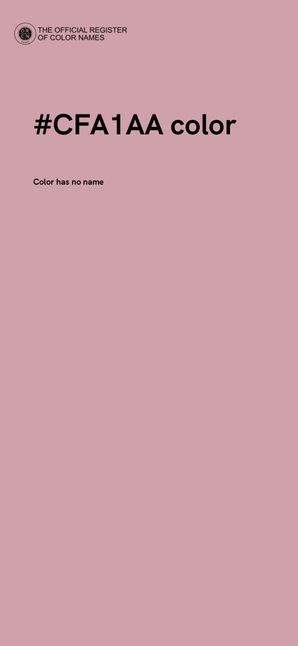 #CFA1AA color image