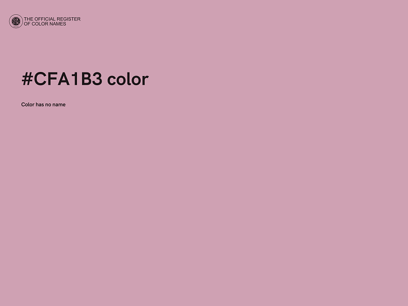 #CFA1B3 color image