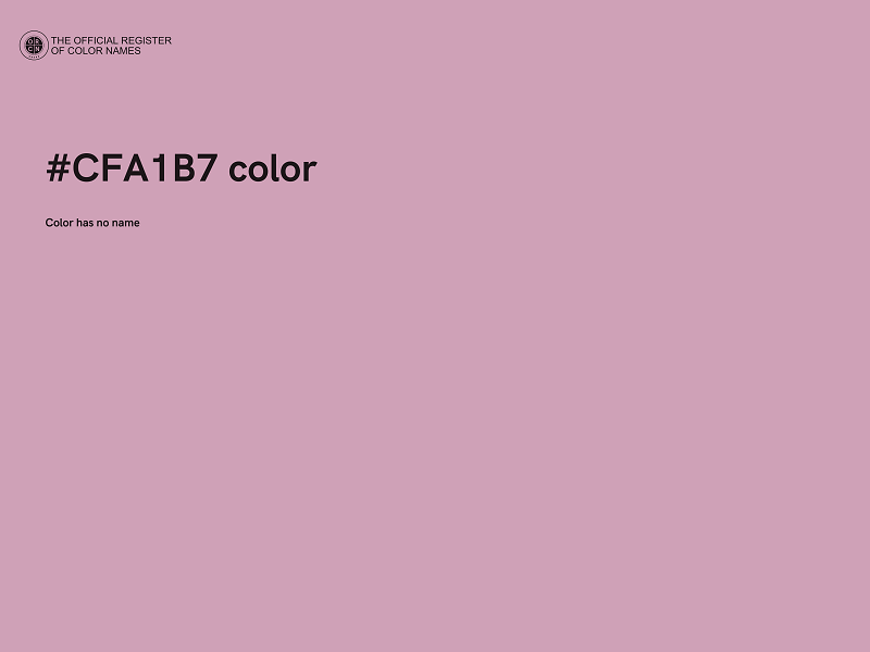 #CFA1B7 color image