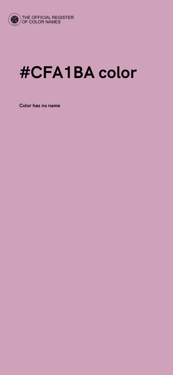 #CFA1BA color image