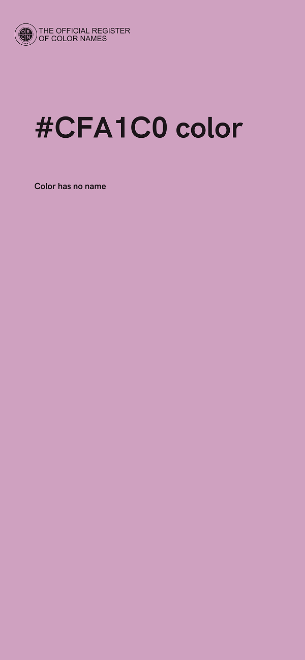 #CFA1C0 color image