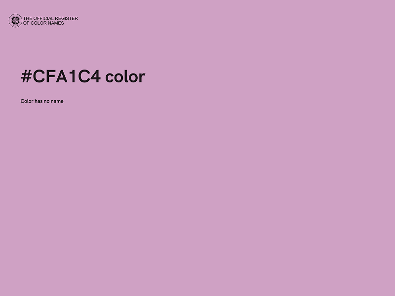 #CFA1C4 color image