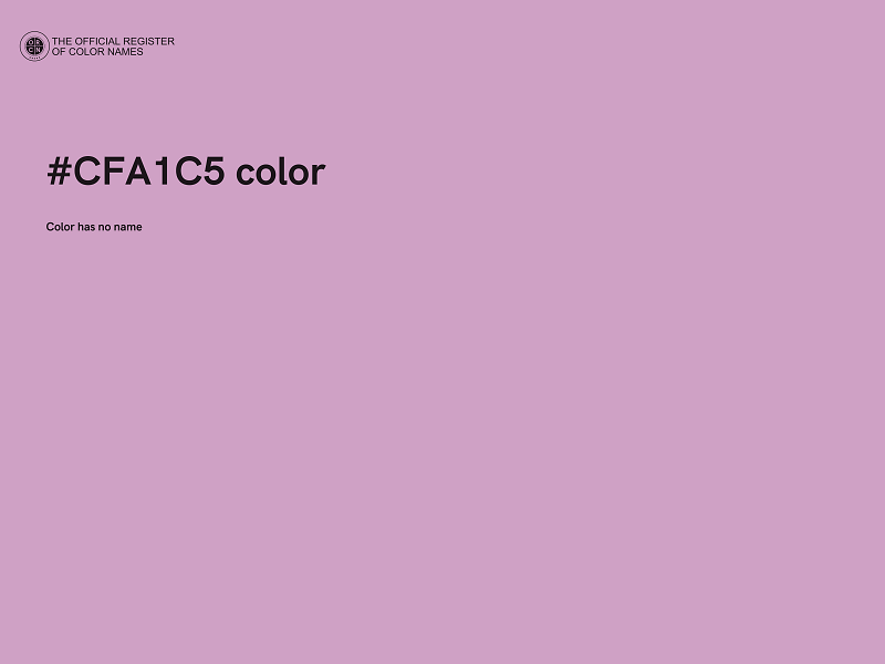 #CFA1C5 color image