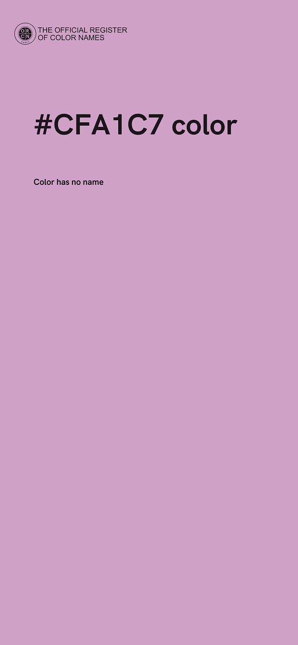 #CFA1C7 color image