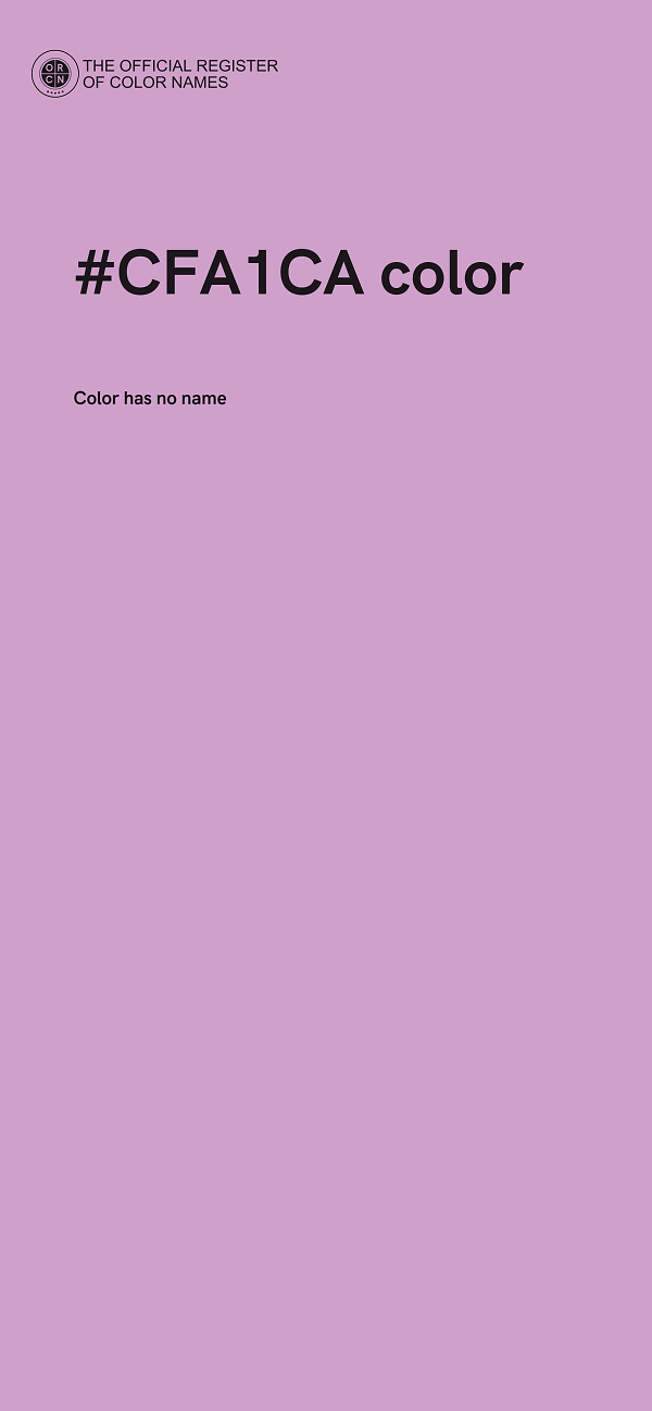 #CFA1CA color image
