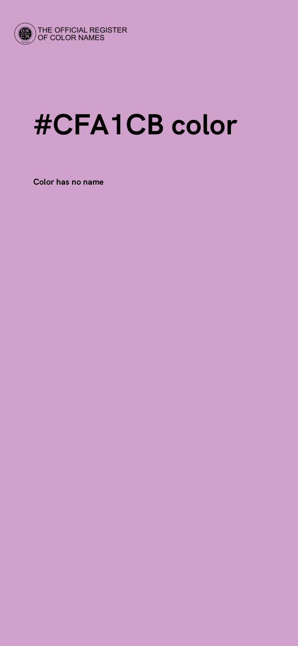 #CFA1CB color image