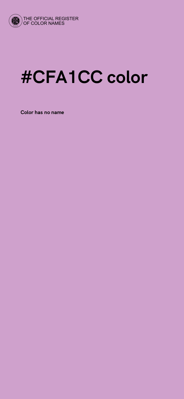 #CFA1CC color image