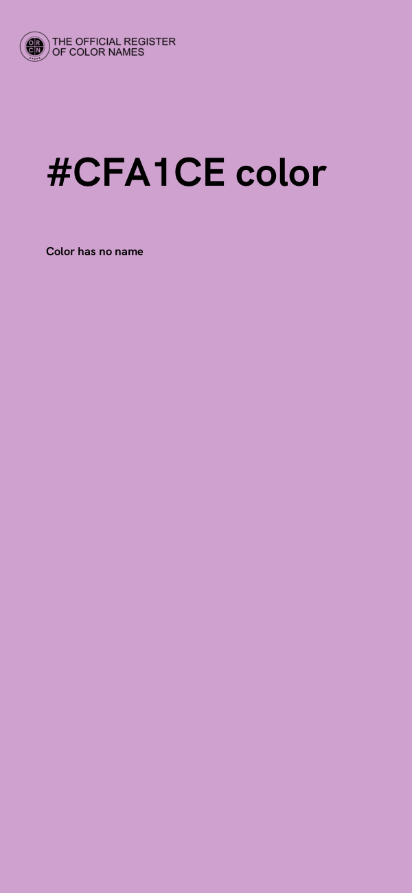 #CFA1CE color image
