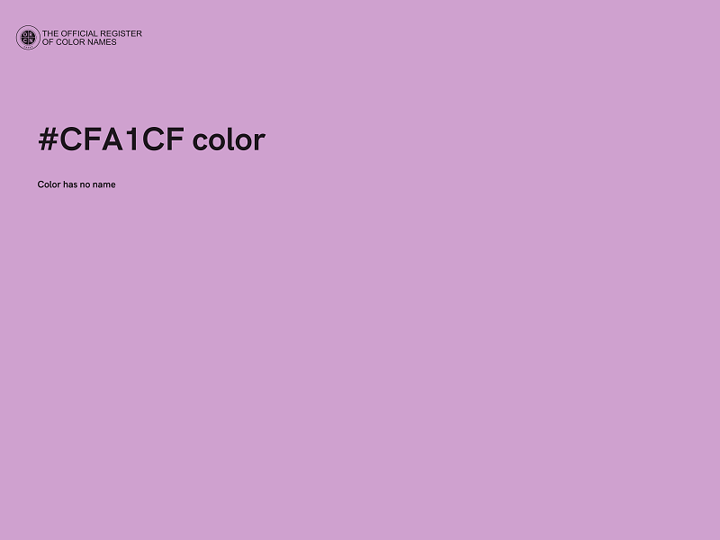 #CFA1CF color image