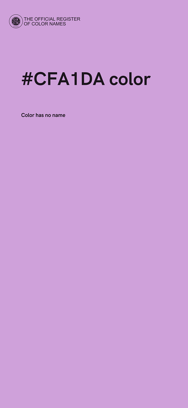 #CFA1DA color image