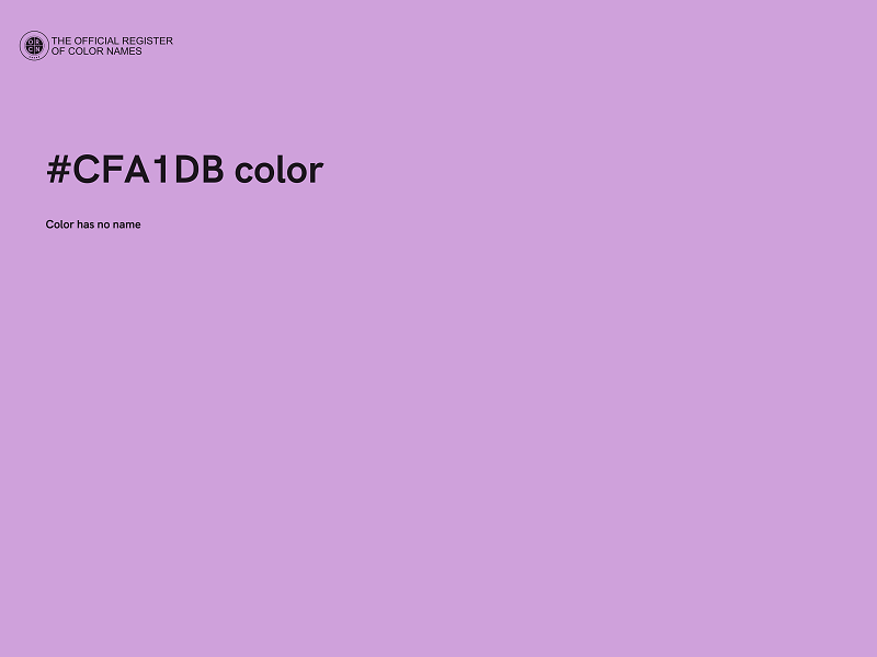 #CFA1DB color image