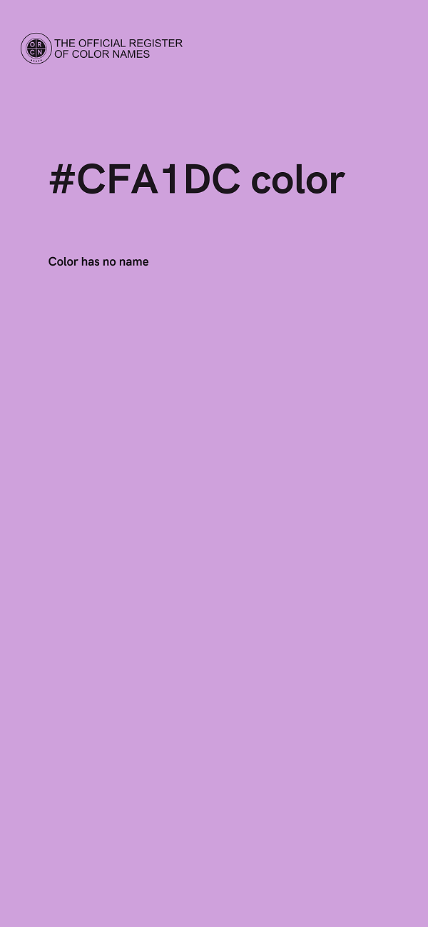 #CFA1DC color image