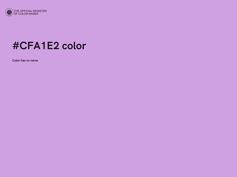 #CFA1E2 color image