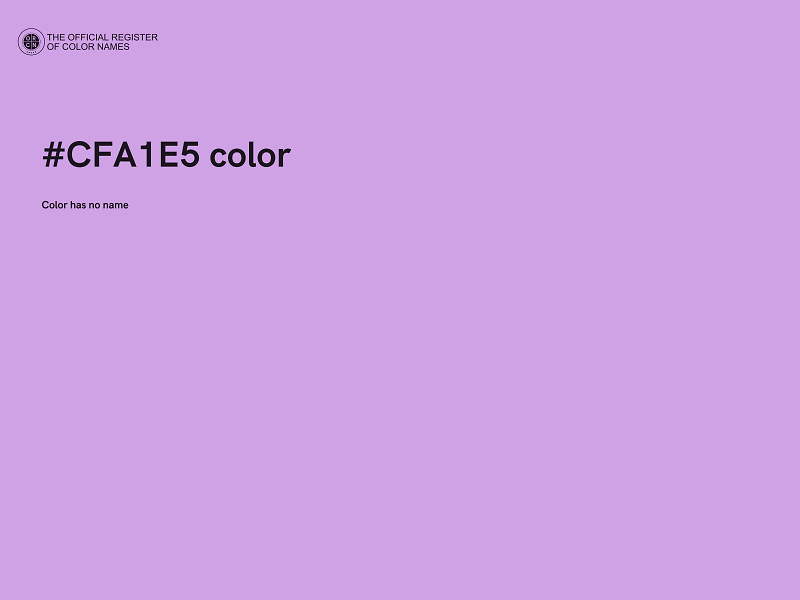 #CFA1E5 color image