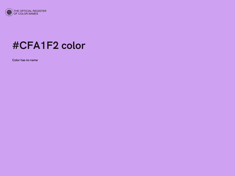 #CFA1F2 color image