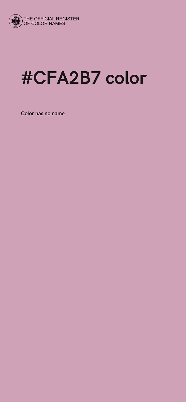 #CFA2B7 color image