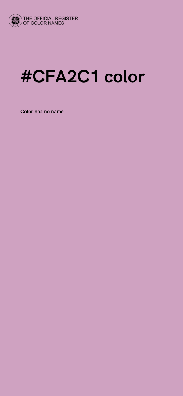 #CFA2C1 color image