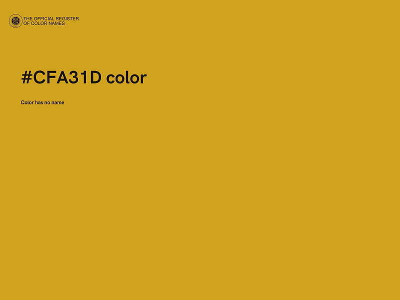 #CFA31D color image