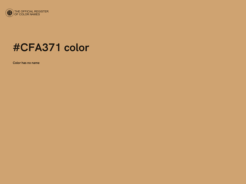 #CFA371 color image