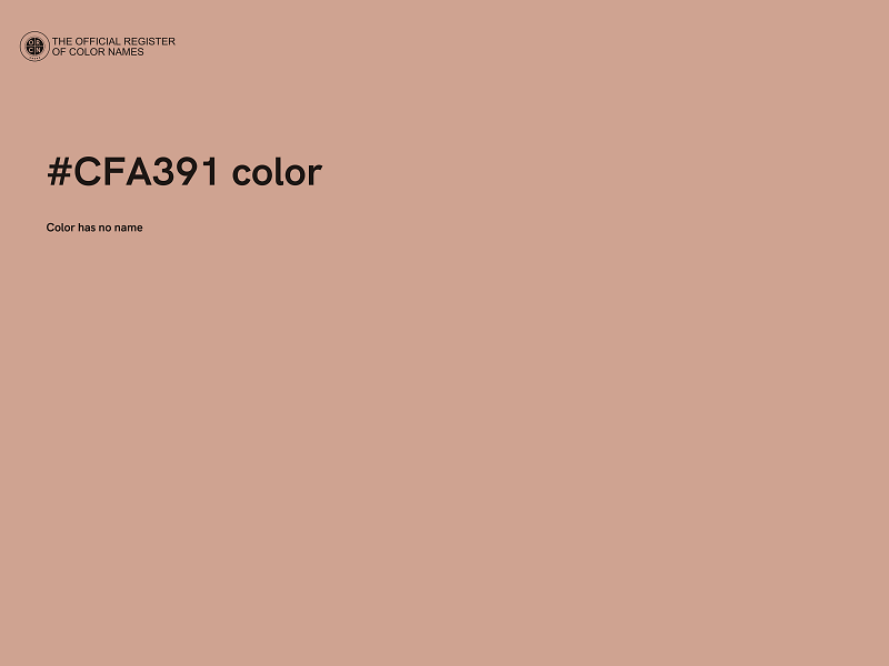 #CFA391 color image