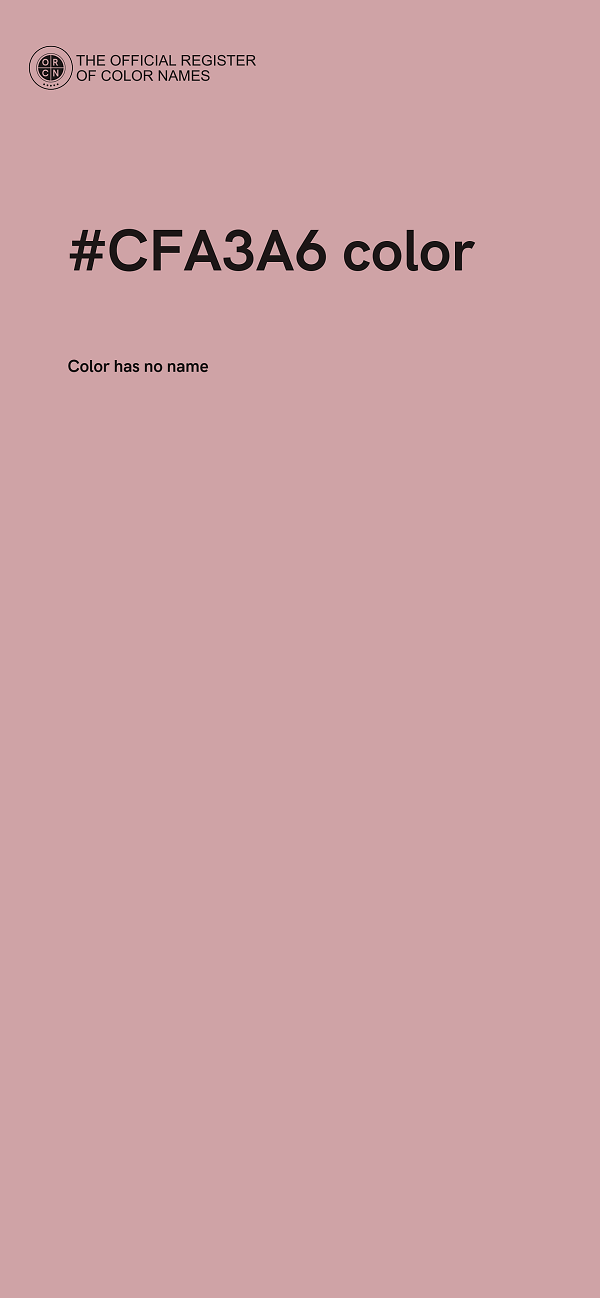 #CFA3A6 color image