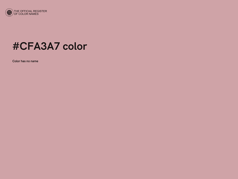 #CFA3A7 color image