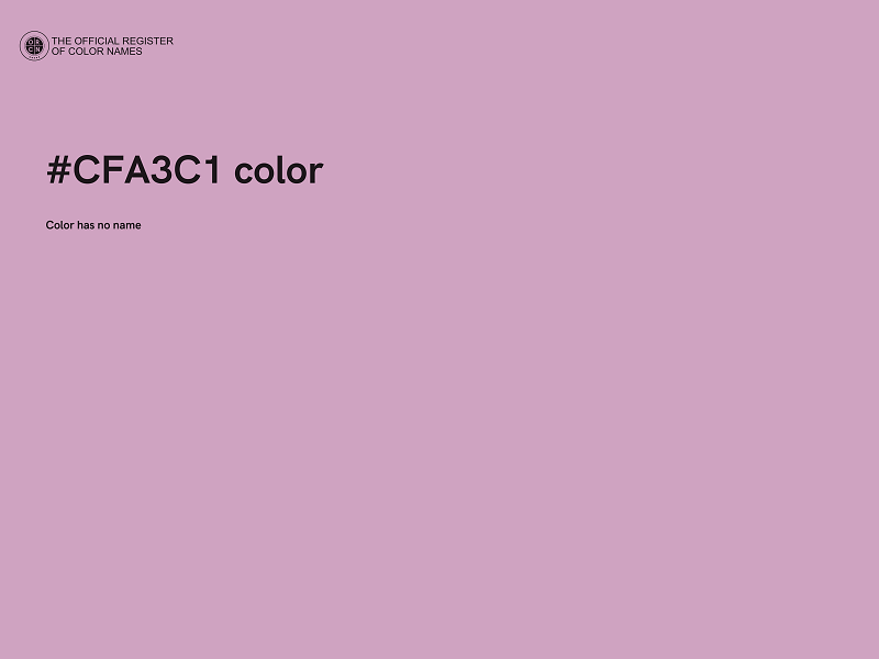 #CFA3C1 color image