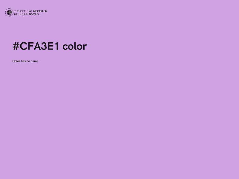 #CFA3E1 color image