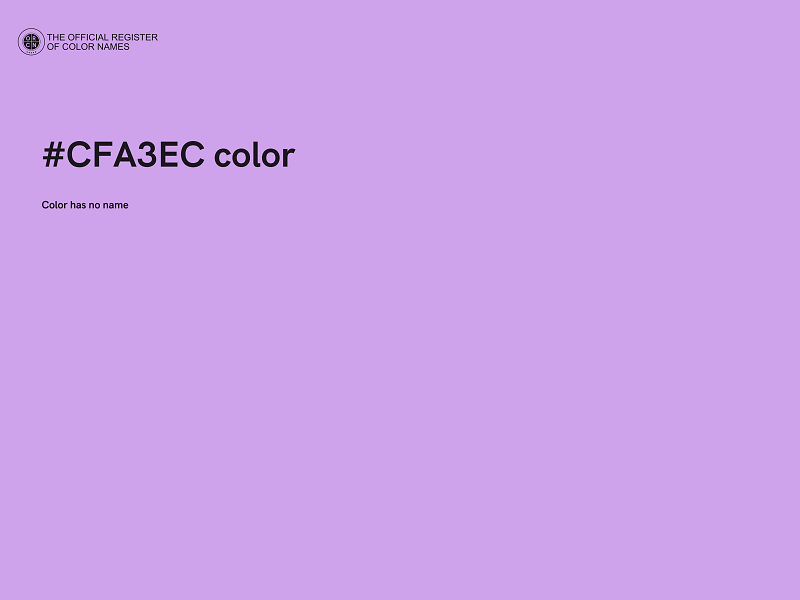 #CFA3EC color image