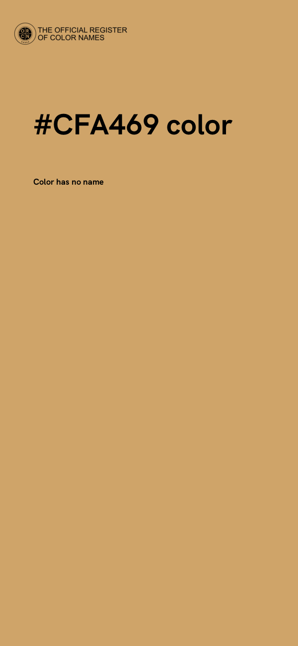 #CFA469 color image