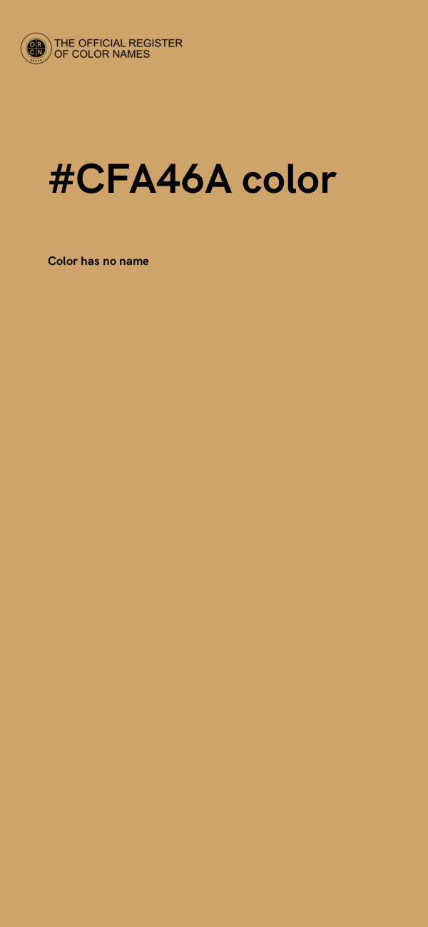 #CFA46A color image