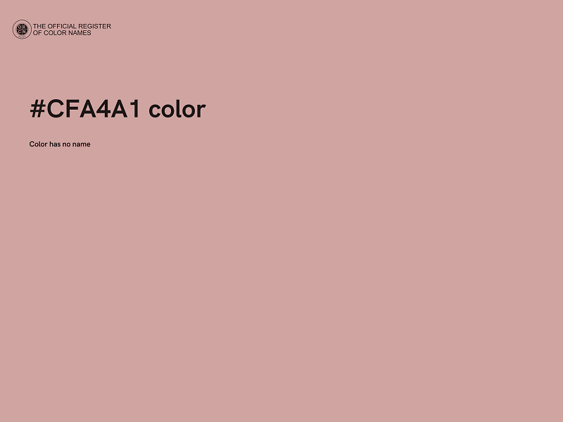 #CFA4A1 color image