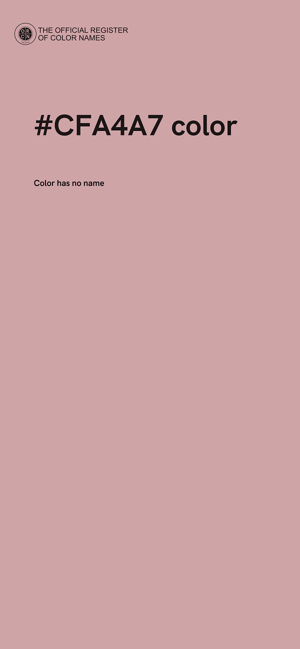 #CFA4A7 color image