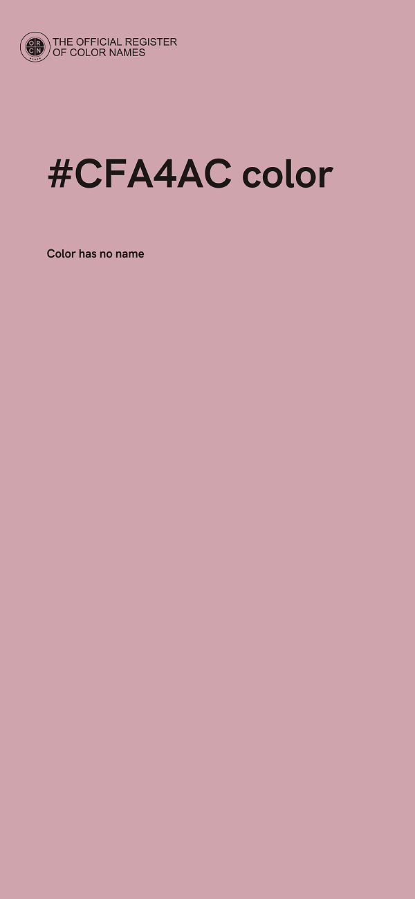 #CFA4AC color image