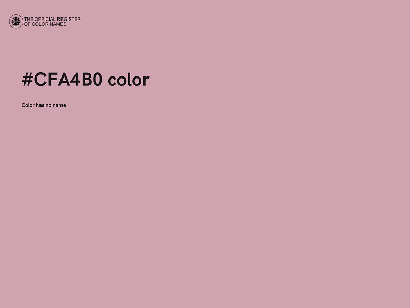 #CFA4B0 color image