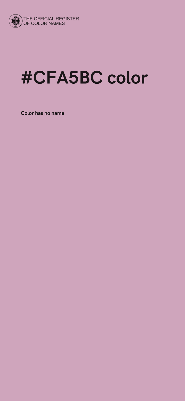 #CFA5BC color image
