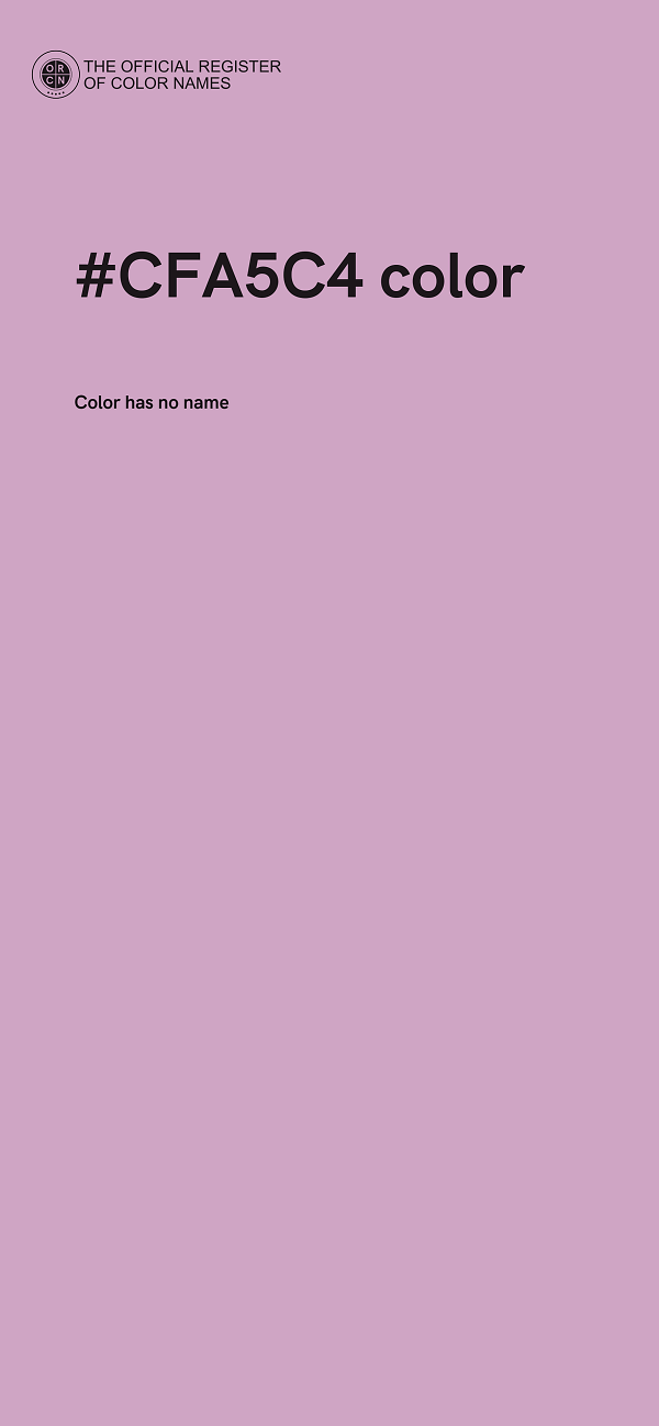 #CFA5C4 color image