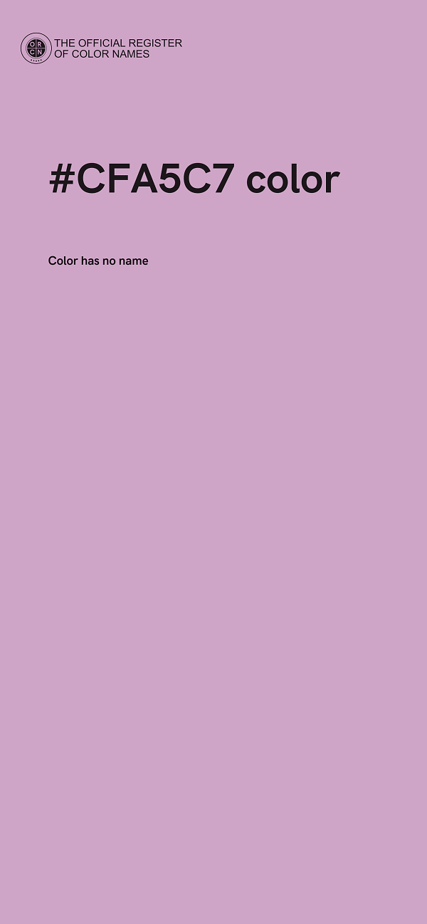 #CFA5C7 color image