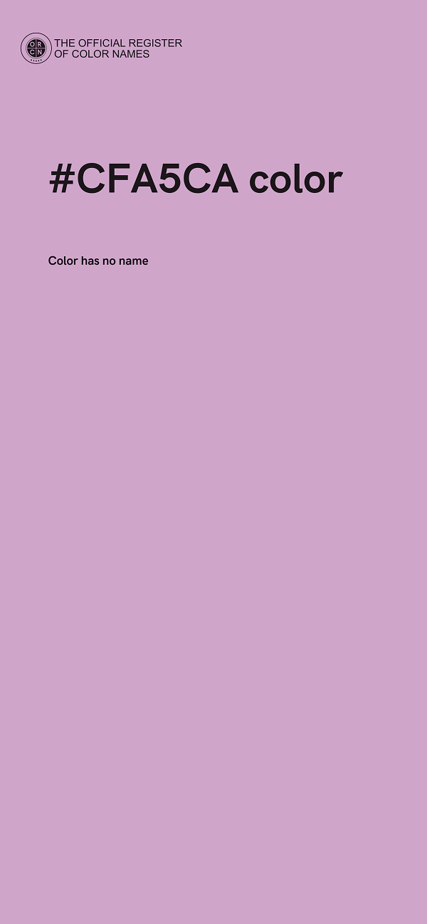 #CFA5CA color image